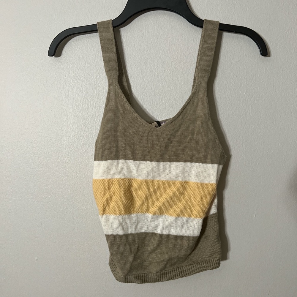 Knitted Stripped Tank